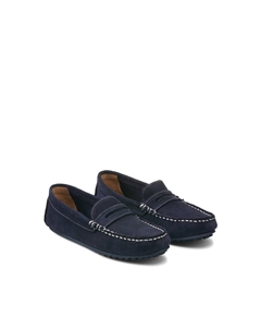 Мокасины из кожи синий La redoute collections