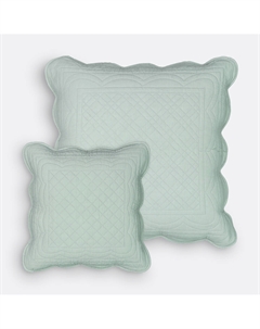 Чехол на подушку стеганый из хлопка Scenario зеленый Laredoute