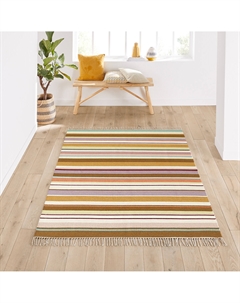 Ковер в полоску 100 шерсть Dinae разноцветный Laredoute