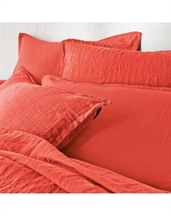 Пододеяльник из стираного льна Linot красный La redoute interieurs