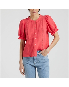 Блузка с рукавами с напуском розовый Vero moda