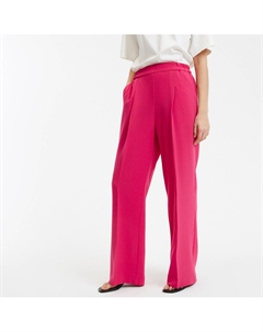 Брюки широкие из полиэстерового крепа розовый La redoute collections