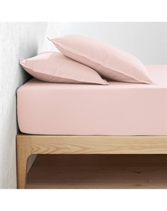 Простыня натяжная из хлопковой перкали высота бортика 30 см Scenario розовый La redoute interieurs