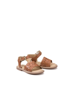 Сандалии из кожи каштановый La redoute collections