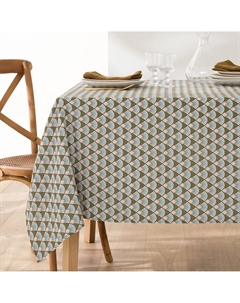 Скатерть набивная из поликоттона Myrina каштановый La redoute interieurs