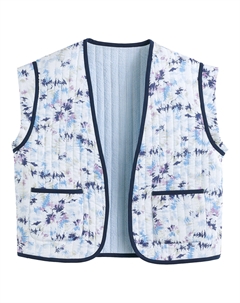 Жилет стеганый двухсторонний синий Laredoute