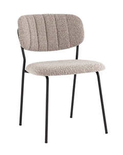 Стул из мягкой ткани букле серый So'home