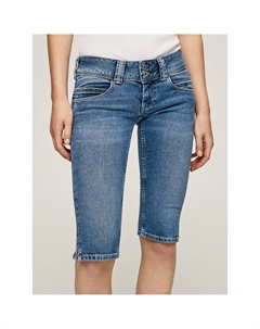 Бермуды из джинсовой ткани синий Laredoute