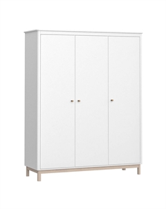 Шкаф 3-х створчатый из массива бука белый So'home