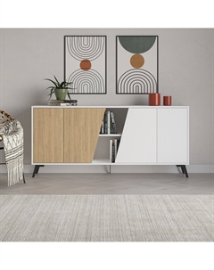 Комод 4 шкафчика белый So'home