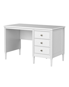 Стол письменный из массива бука белый So'home