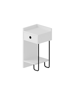 Тумба прикроватная 1 ящик белый Laredoute
