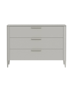 Комод с 3 ящиками 120 см из массива бука бежевый So'home