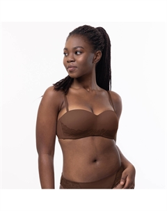 Бюстгальтер-бандо без косточек Frida каштановый Dorina