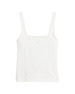 Топ с квадратным вырезом в горошек другие La redoute collections