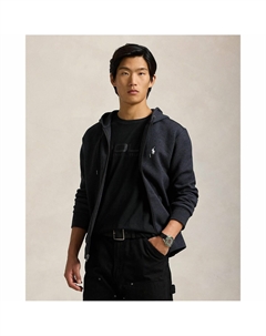 Толстовка с капюшоном на молнии технология Double Knit Tech черный Polo ralph lauren