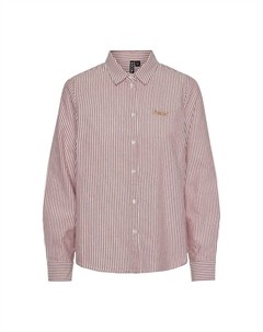 Рубашка с принтом спереди красный Pieces