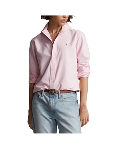 Рубашка из ткани оксфорд классическая длинные рукава розовый Polo ralph lauren