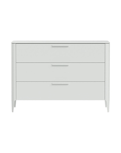 Комод с 3 ящиками 120 см из массива бука белый So'home