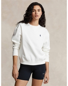 Свитшот с круглым вырезом и длинными рукавами белый Polo ralph lauren
