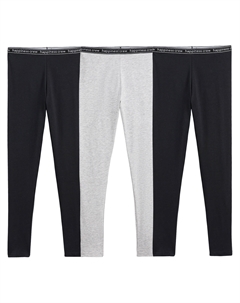 Комплект из трех леггинсов La Redoute черный La redoute collections