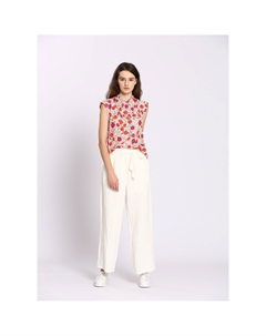 Блузка без рукавов с принтом фрукты розовый Laredoute