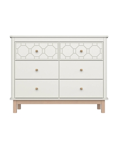 Комод с 6 ящиками из массива бука желтый So'home