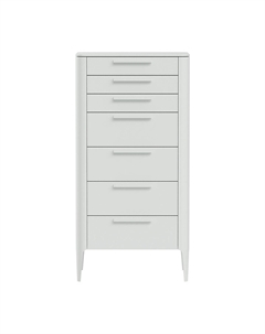 Комод с 7 ящиками белый So'home