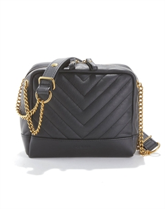 Сумка с ручками стеганая с плечевым ремнем RIO черный Laredoute