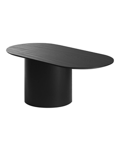 Столик овальный издуба черный So'home