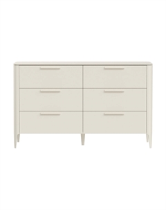 Комод с 6 ящиками из массива бука желтый So'home