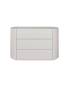 Комод 3 ящика из шпона березы ширина 120 см серый So'home