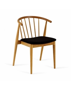 Стул из массива дуба и рогожки бежевый Laredoute