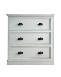 Комод с тремя ящиками малый белый Laredoute