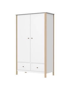 Шкаф 2-х створчатый из массива бука  белый So'home