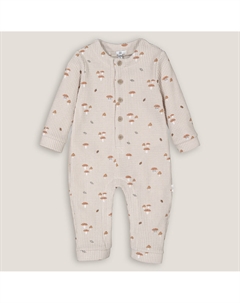 Комбинезон из вафельной ткани принт грибы другие Laredoute