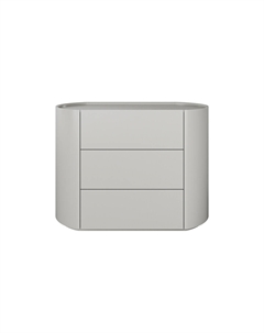 Комод 3 ящика из шпона березы ширина 100 см бежевый So'home