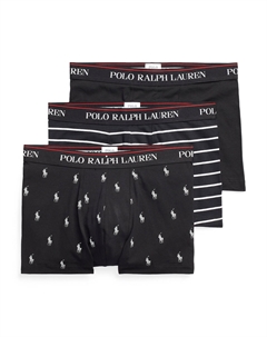 Комплект из 3 классических трусов-боксеров из эластичного хлопка черный Polo ralph lauren