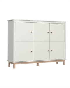 Шкаф низкий из массива бука желтый So'home