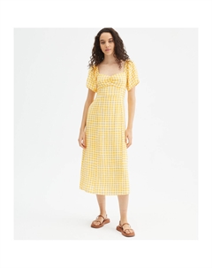 Платье длинное принт виши желтый Compania fantastica