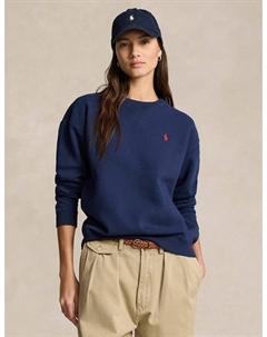 Свитшот с круглым вырезом и длинными рукавами синий Polo ralph lauren