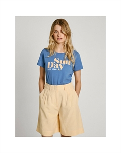 Футболка с надписью синий Laredoute