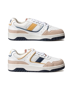 Кеды асимметричные из кожи Boomerang разноцветный Laredoute