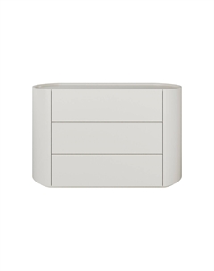 Комод 3 ящика из шпона березы ширина 120 см желтый So'home