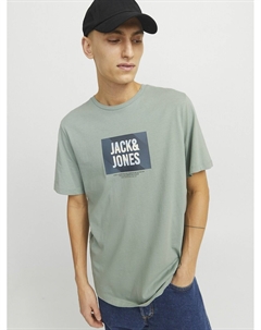 Футболка с круглым вырезом и принтом зеленый Laredoute