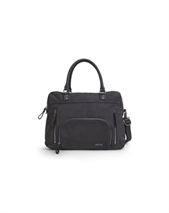 Сумка кожаная на молнии с множеством карманов MACY серый Laredoute