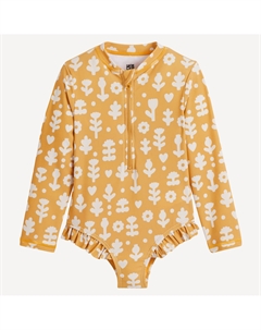 Цельный купальник с принтом желтый La redoute collections