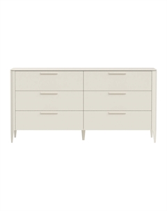 Комод с 6 ящиками из массива бука желтый So'home