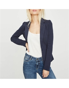 Пиджак-блейзер прямого покроя синий Vero moda