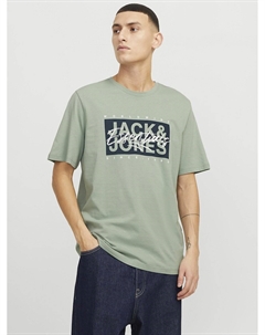 Футболка с принтом и круглым вырезом зеленый Laredoute